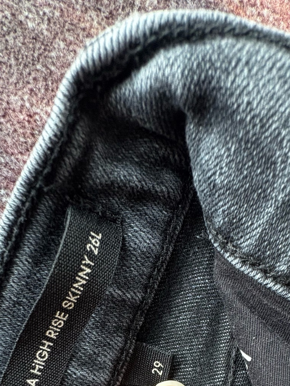 Denim Forum The Lola High Rise Skinny Jeans Raw Hem – Aritzia Size 29 dark wash - Picture 10 of 11